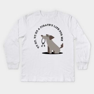 Pirates of the Caribbean Dog Kids Long Sleeve T-Shirt